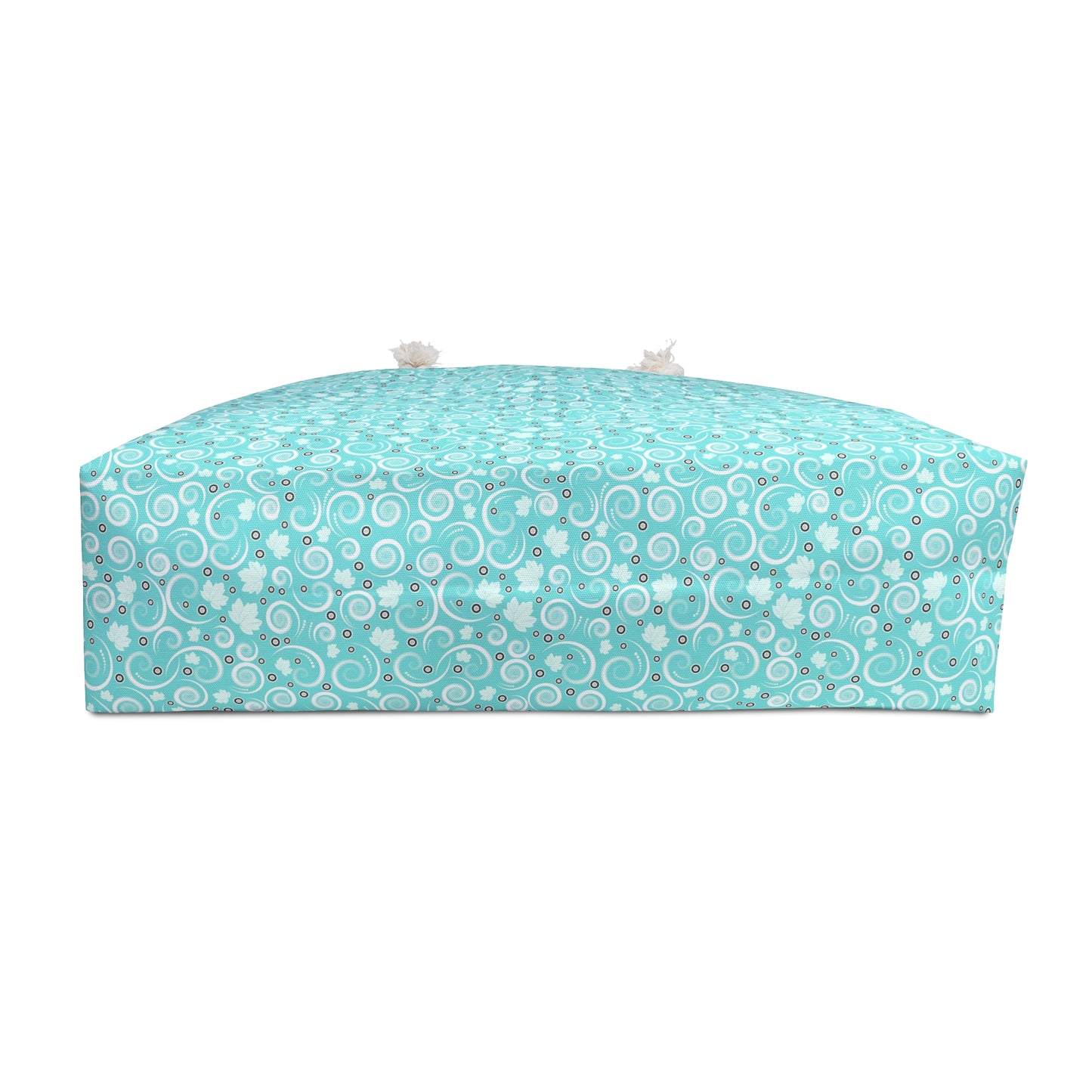 Turquoise Bubble Pattern Weekender Bag — Large Beach & Travel Tote