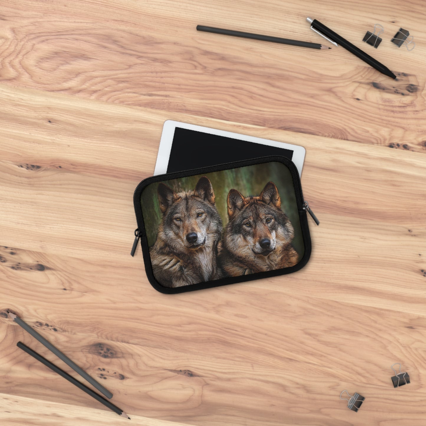 Wolf Laptop Sleeve - Wildlife Lover Gift