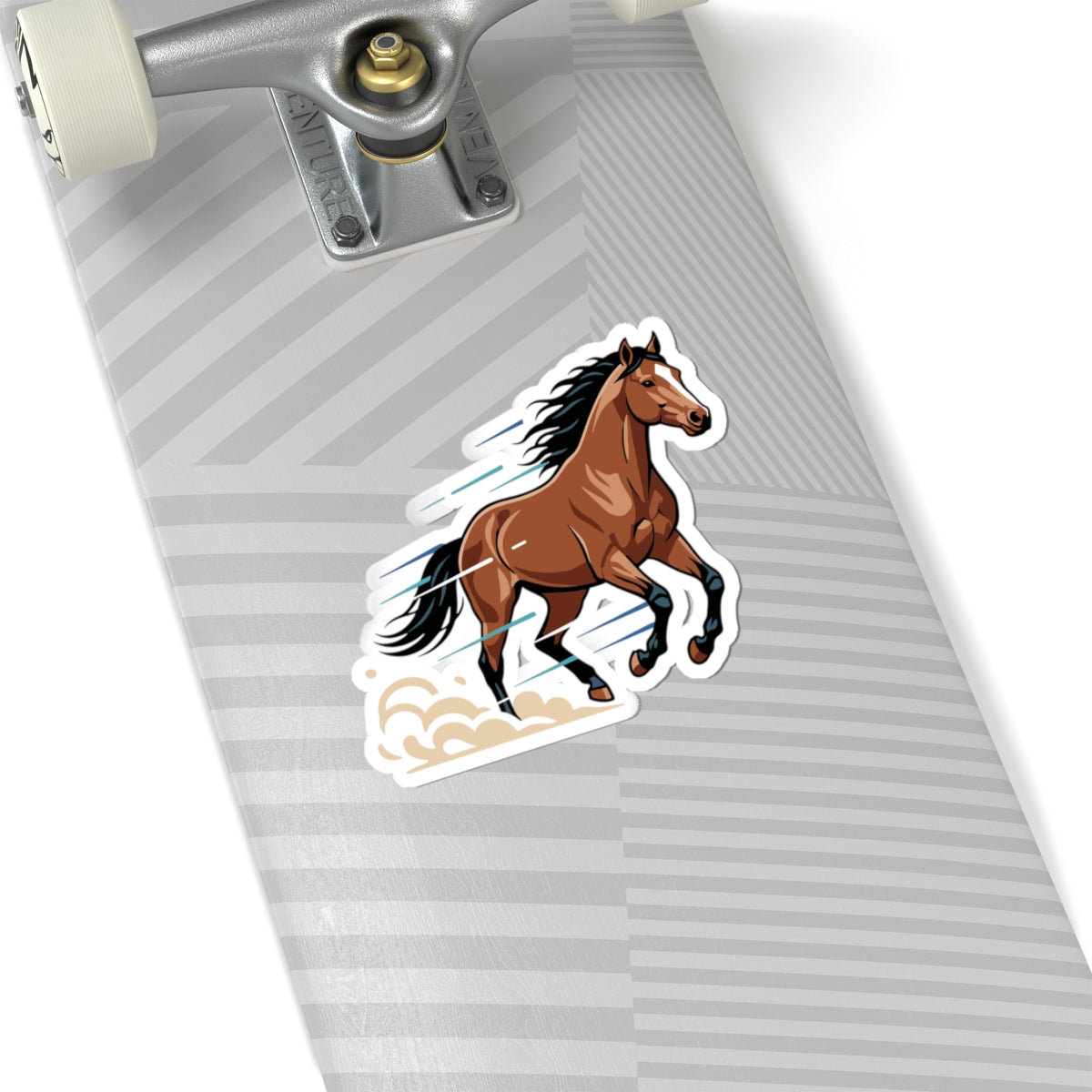 Running Bay Horse Sticker — Kiss-Cut Vinyl Sticker for Laptops, Water Bottles & Gear