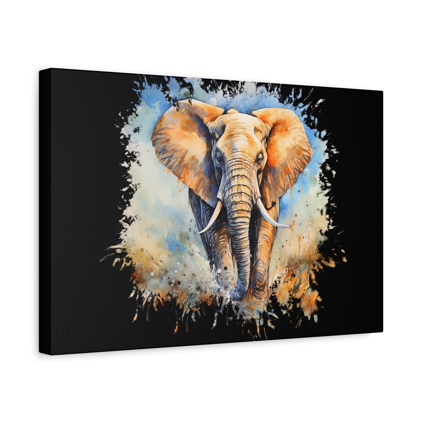 Matte Canvas, Stretched, 1.25" - Elephant