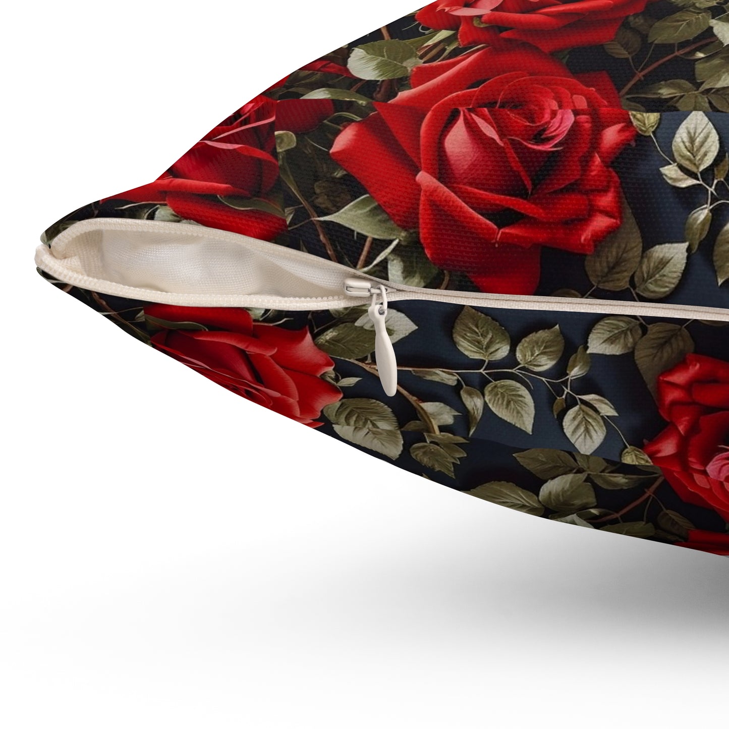 Elegant Floral Decorative Pillow, Rose Flower Cushion, Cozy Home Decor, Gift Idea for Weddings, Birthdays, Housewarming