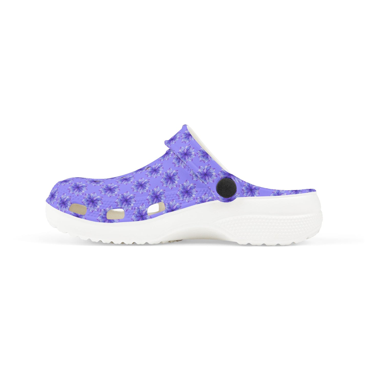 Kids Purple Tie-Dye EVA Foam Clogs — Lightweight Waterproof Garden & Play Shoes