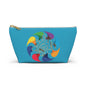 Music Notes Accessory Pouch — Colorful Treble Clef Cosmetic Bag