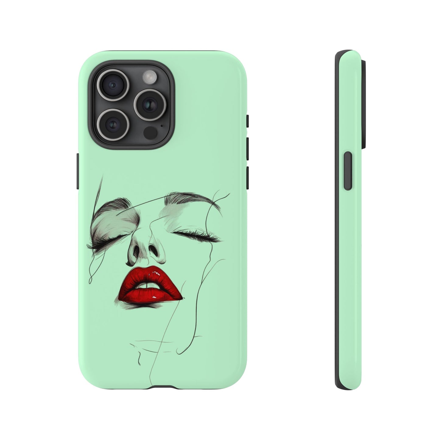 Stylish Phone Case, Artistic Phone Cover, Trendy Tech Accessory, Unique Cell Phone Protector, Gift for Her, Modern Aesthetic