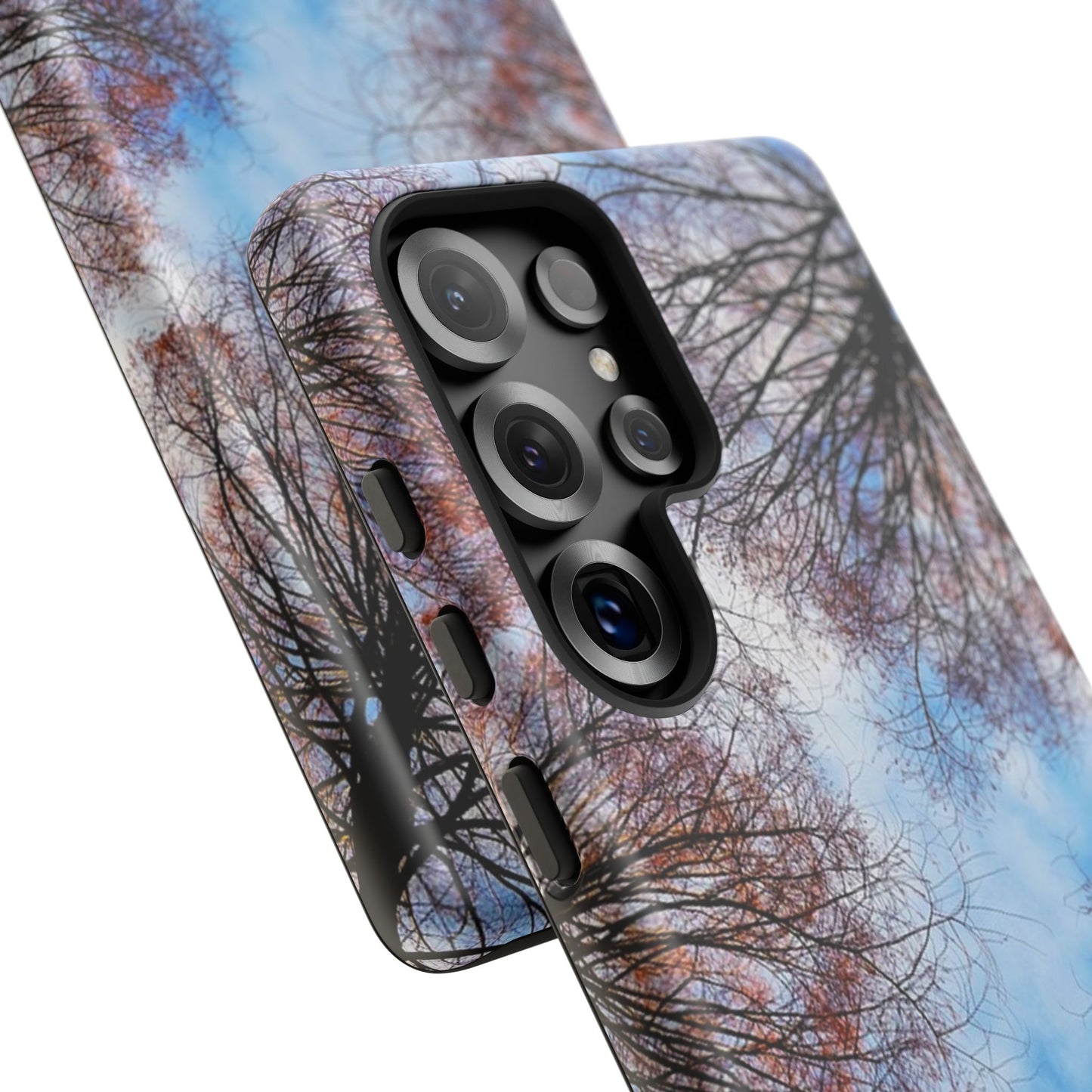 Skyward Trees Phone Case — Nature Forest Canopy Protective Tough Case