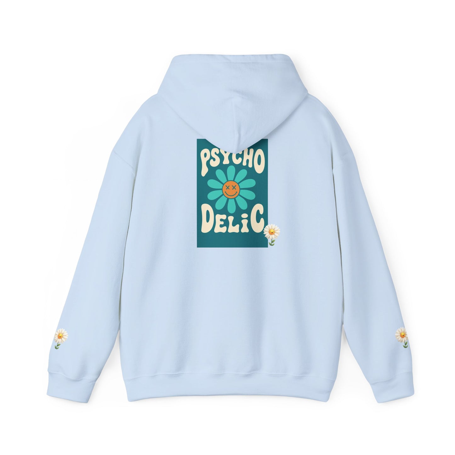 Psychedelic Floral Hoodie, Cozy Sweatshirt for Casual Style, Gift for Flower Lovers, Cute Streetwear, Spring Fashion, Art Tee