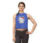 Kawaii Kitty Bow Crop Top — Cute Cat Graphic Women's Tank