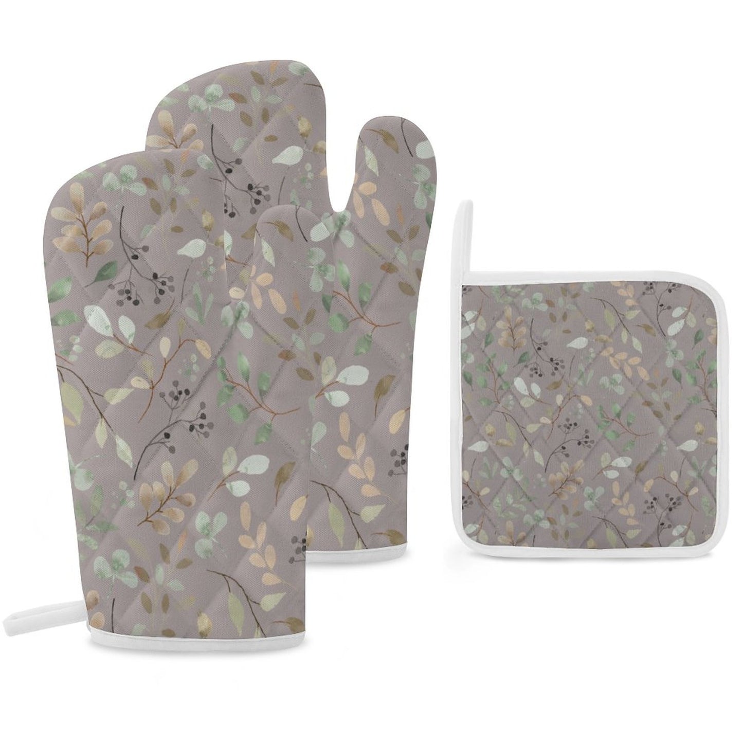 Oven Mitts & Pot Holder Set of 3