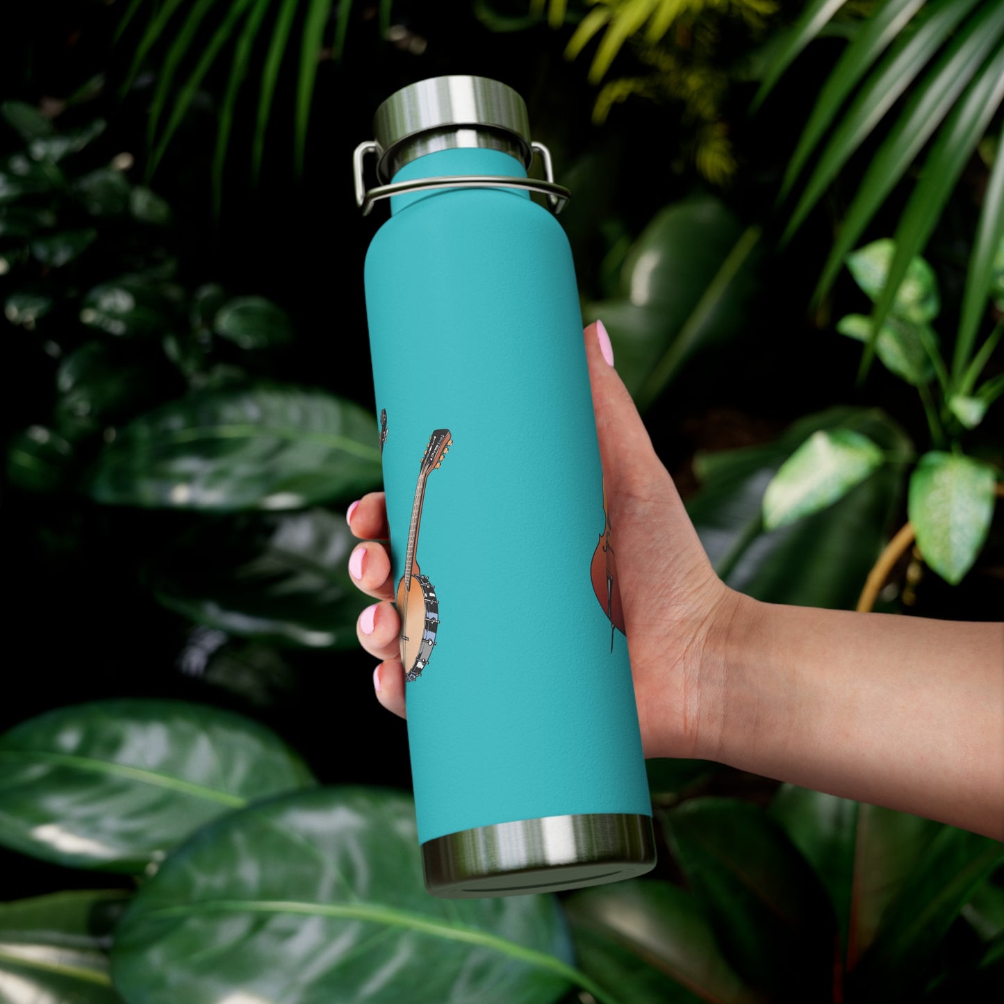 Musical Instruments Water Bottle | Copper Vacuum Insulated Bottle | Gift for Musicians, Music Lovers, Durable Travel Mug, Concert [...]