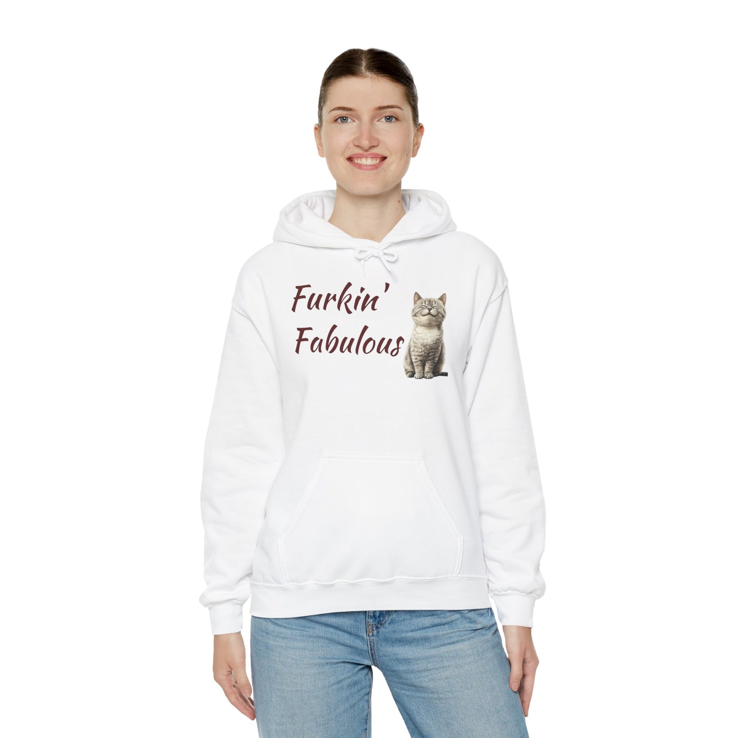 Furkin' Fabulous Cat Hoodie — Cute Kitten Graphic Sweatshirt
