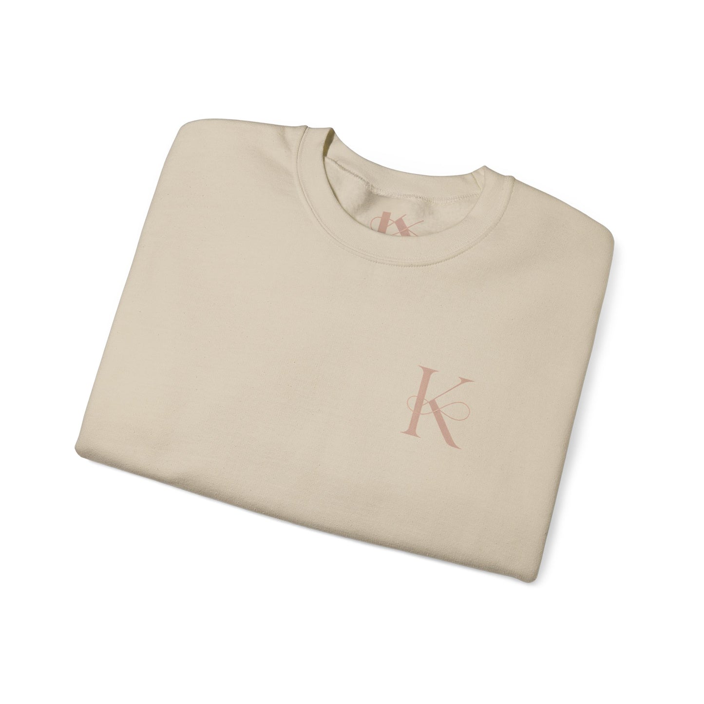 Minimalist Unisex Crewneck Sweatshirt with Initial Charm, Comfortable Lounge Wear, Gift for Him or Her, Casual Style, Everyday Essential