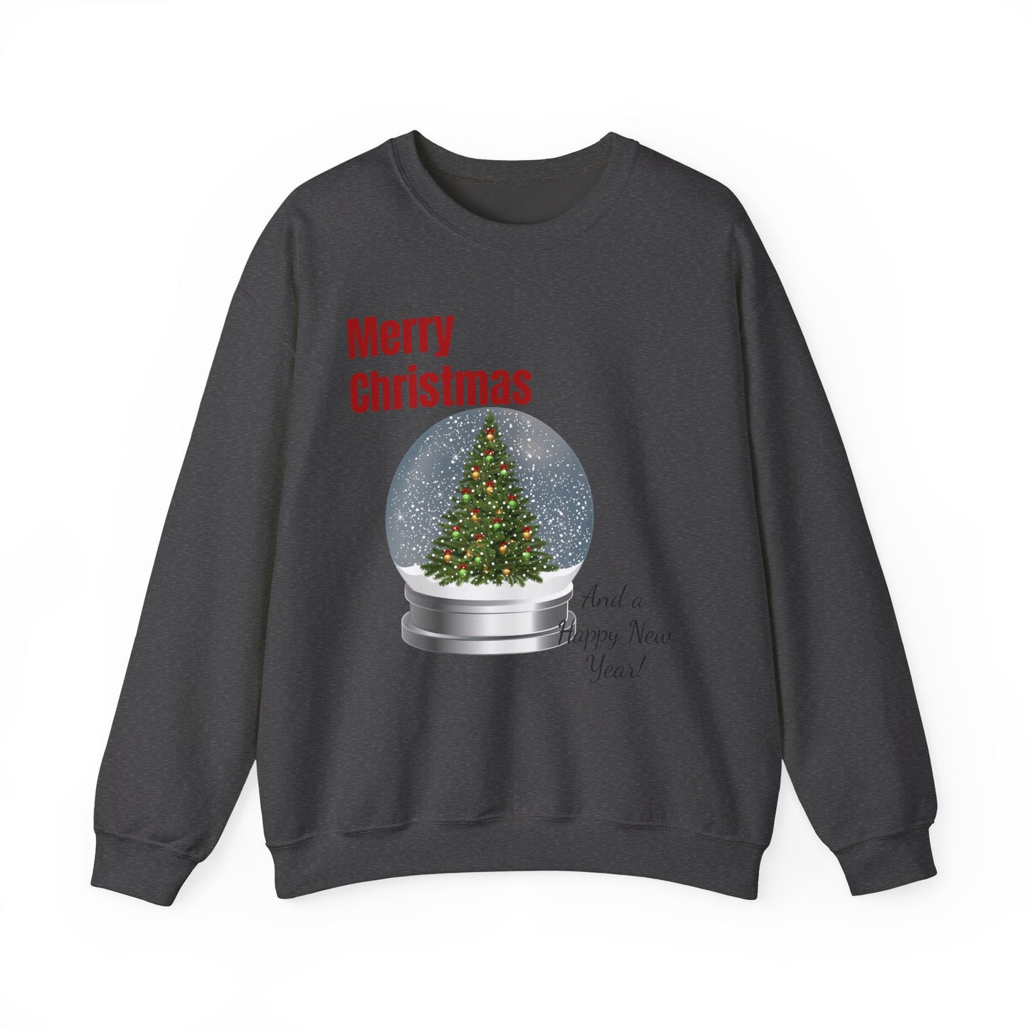 Christmas Snow Globe Sweatshirt – "Merry Christmas" Holiday Crewneck