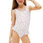 Girls Ruffle Trim One Piece Swimwear