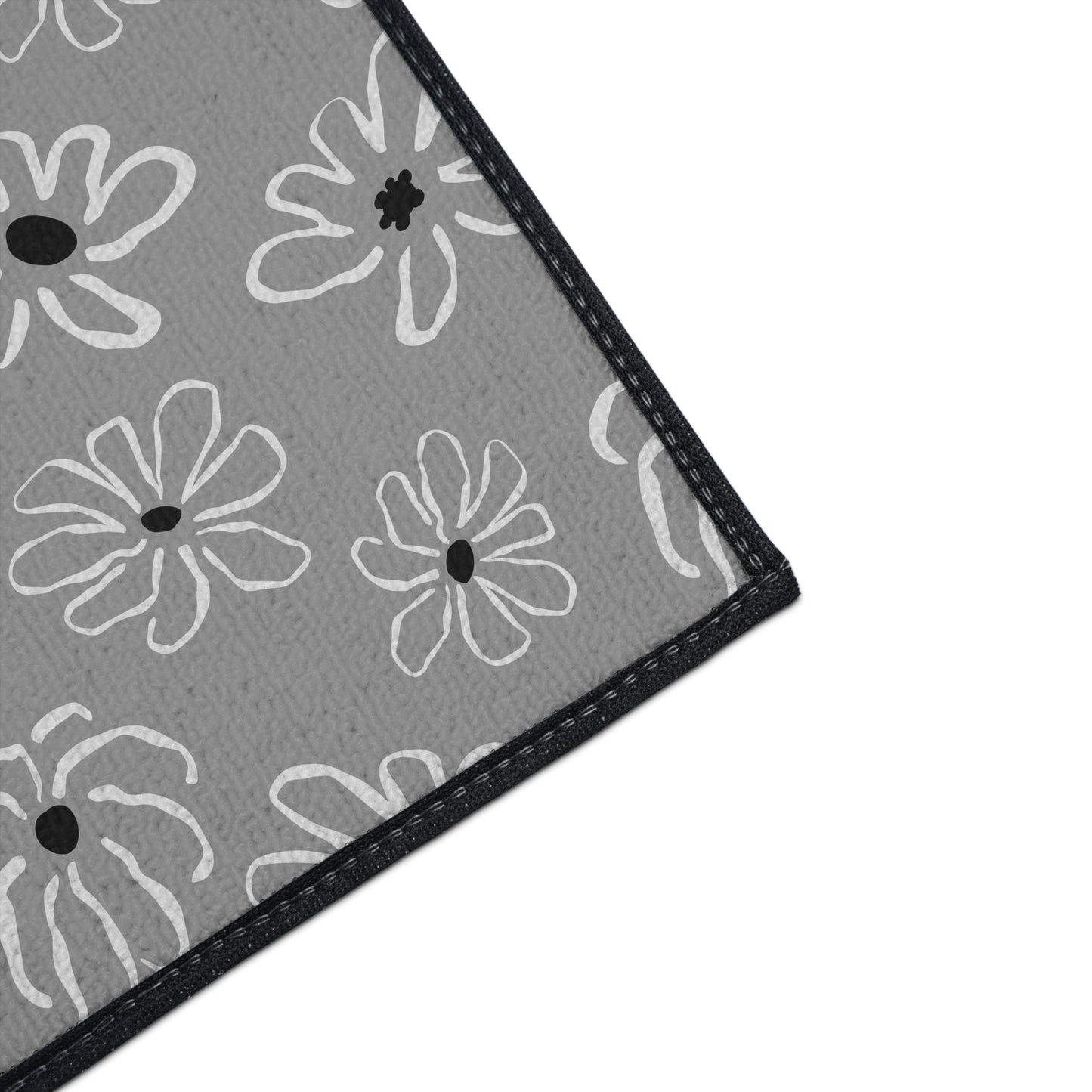 Daisy Pattern Heavy-Duty Floor Mat – Durable Non-Slip Entry & Kitchen Rug