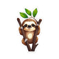 Cute Sloth Sticker — Kiss-Cut Vinyl Decal for Laptops, Water Bottles & Notebooks