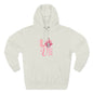 Love Blossom Hoodie — Pink Floral "LOVE" Graphic Fleece Hoodie