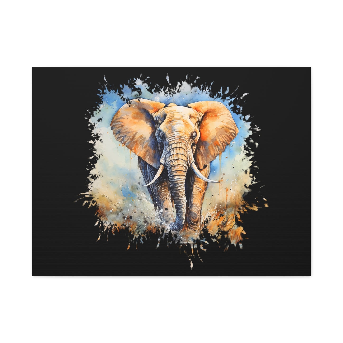 Matte Canvas, Stretched, 1.25" - Elephant