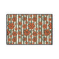 Retro Floral Heavy-Duty Floor Mat — Orange Daisy Entry Rug