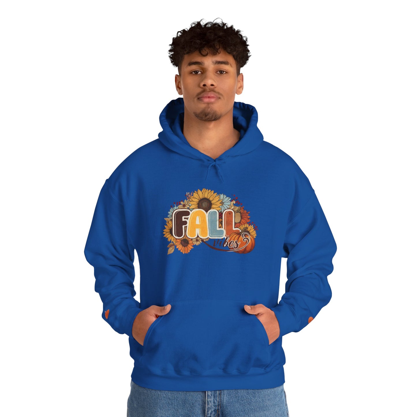 Cozy Fall Vibes Hoodie, Unisex Sweatshirt for Autumn, Pumpkin Design, Perfect for Thanksgiving, Gift for Friends, Seasonal Wear