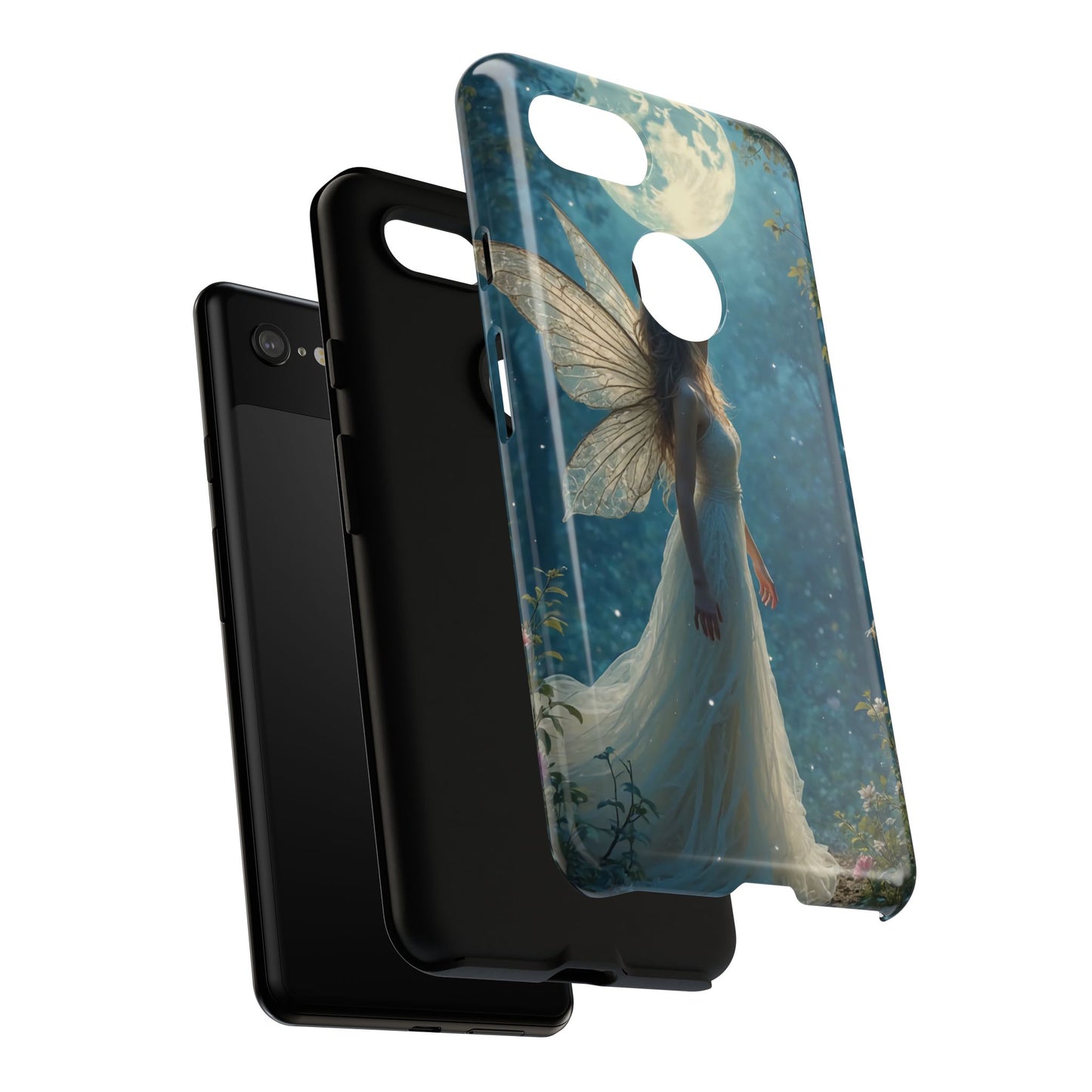 Fairy Moon Phone Case | Tough Cases for Nature Lovers, Fantasy Gift, Boho Phone Accessory, Ethereal Aesthetic, Magical Design