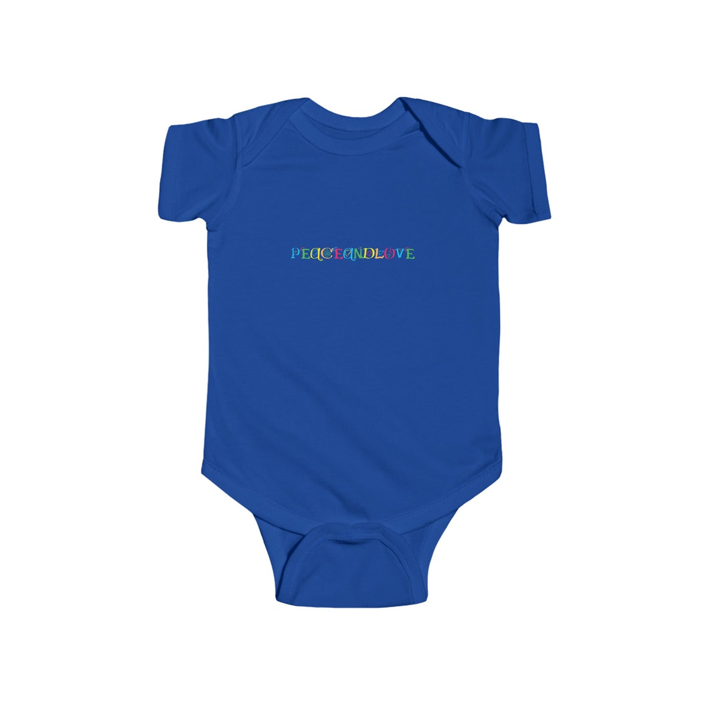 Infant Fine Jersey Bodysuit - 'Peace and Love' Baby Onesie