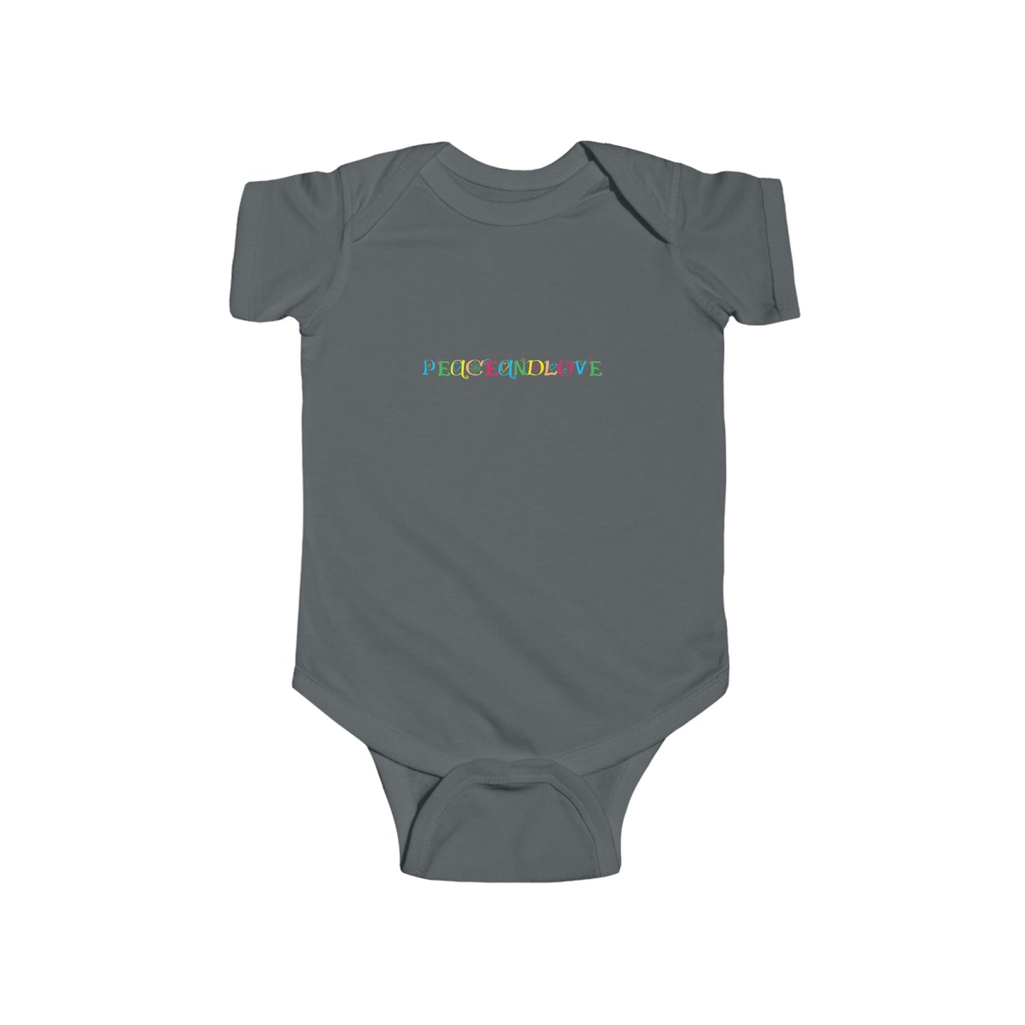 Infant Fine Jersey Bodysuit - 'Peace and Love' Baby Onesie