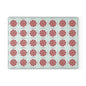 Peppermint Pattern Glass Cutting Board — Festive Candy Kitchen Board