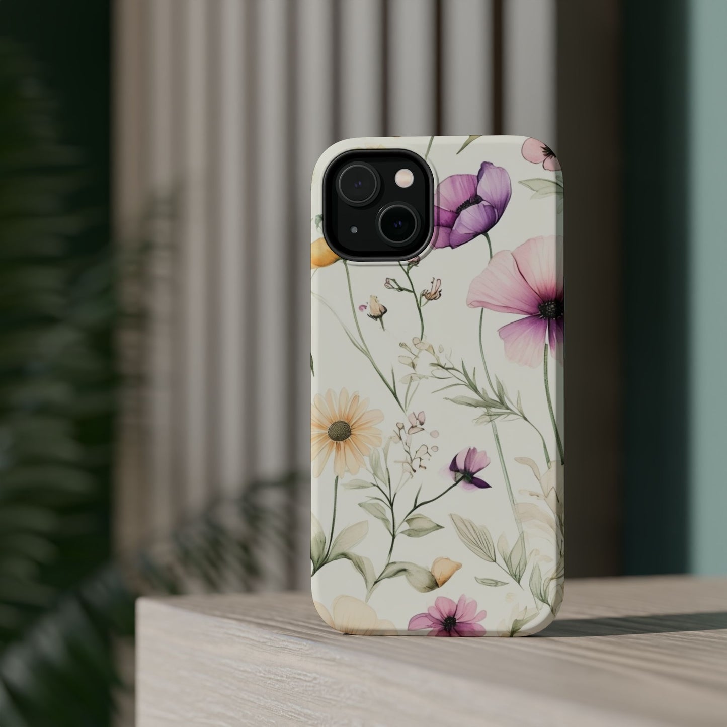 Floral Watercolor Magnetic Impact-Resistant Phone Case
