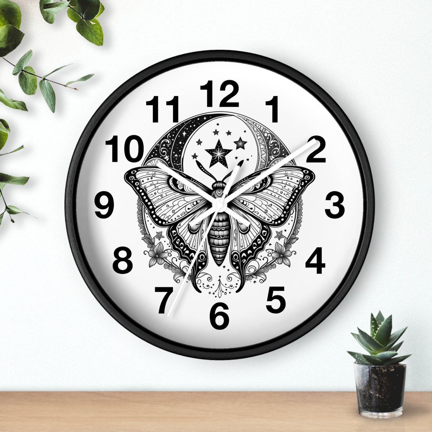 Wall Clock Butterfly