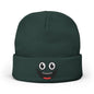 Smiley Face Knit Beanie - Cozy Winter Hat for Kids & Adults, Cute Gift for Birthdays, Holidays, Winter Fun