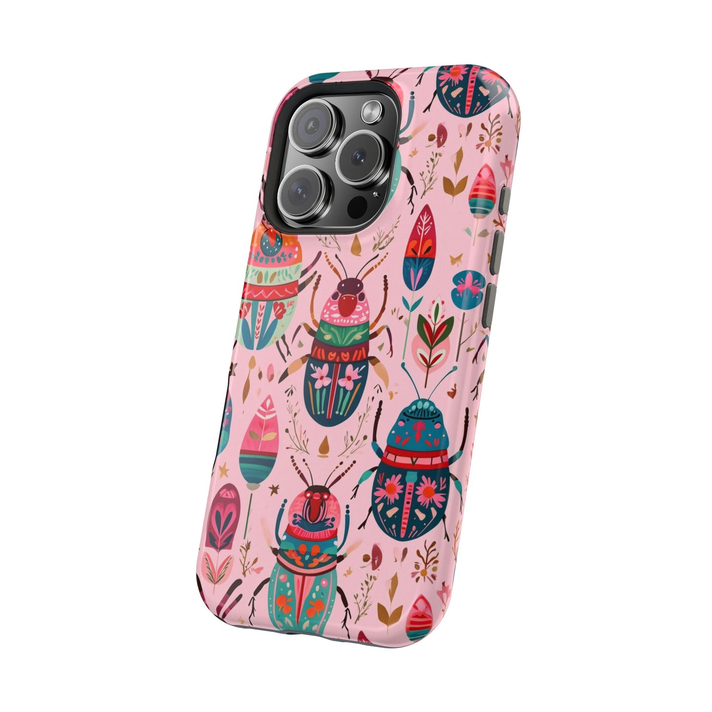 Phone Case — Colorful Boho Beetle Magnetic Impact-Resistant Cover