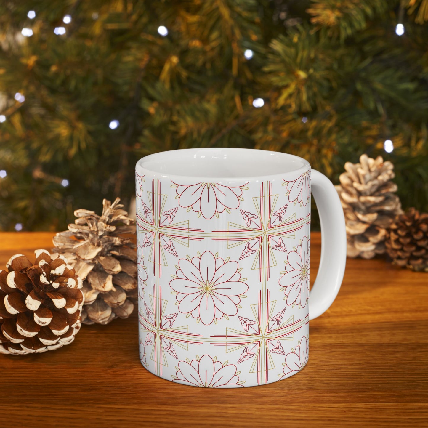 Chic Floral Ceramic Mug | Perfect for Tea Lovers, Coffee Gifts, Home Decor, Spring Celebrations, Mother's Day