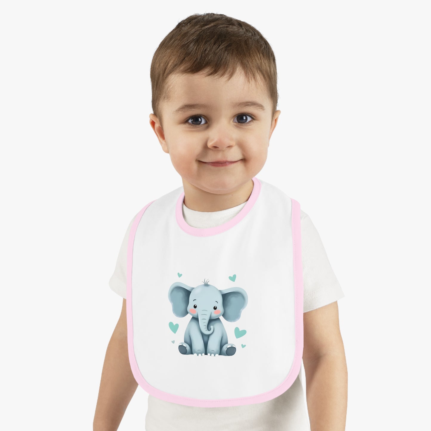 Cute Elephant Baby Bib - Adorable Infant Feeding Accessory