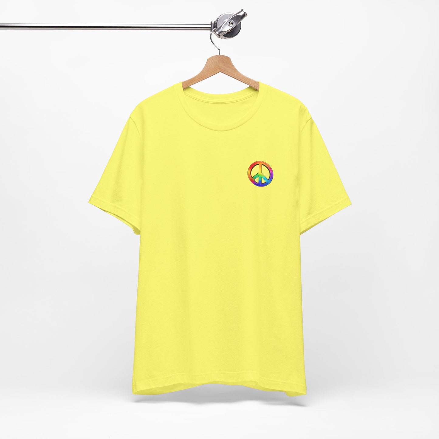 Peace Sign Tie-Dye Tee — Rainbow Hippie Peace Symbol T-Shirt