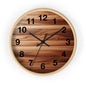 Rustic Wood Wall Clock - Natural Timber Home Decor