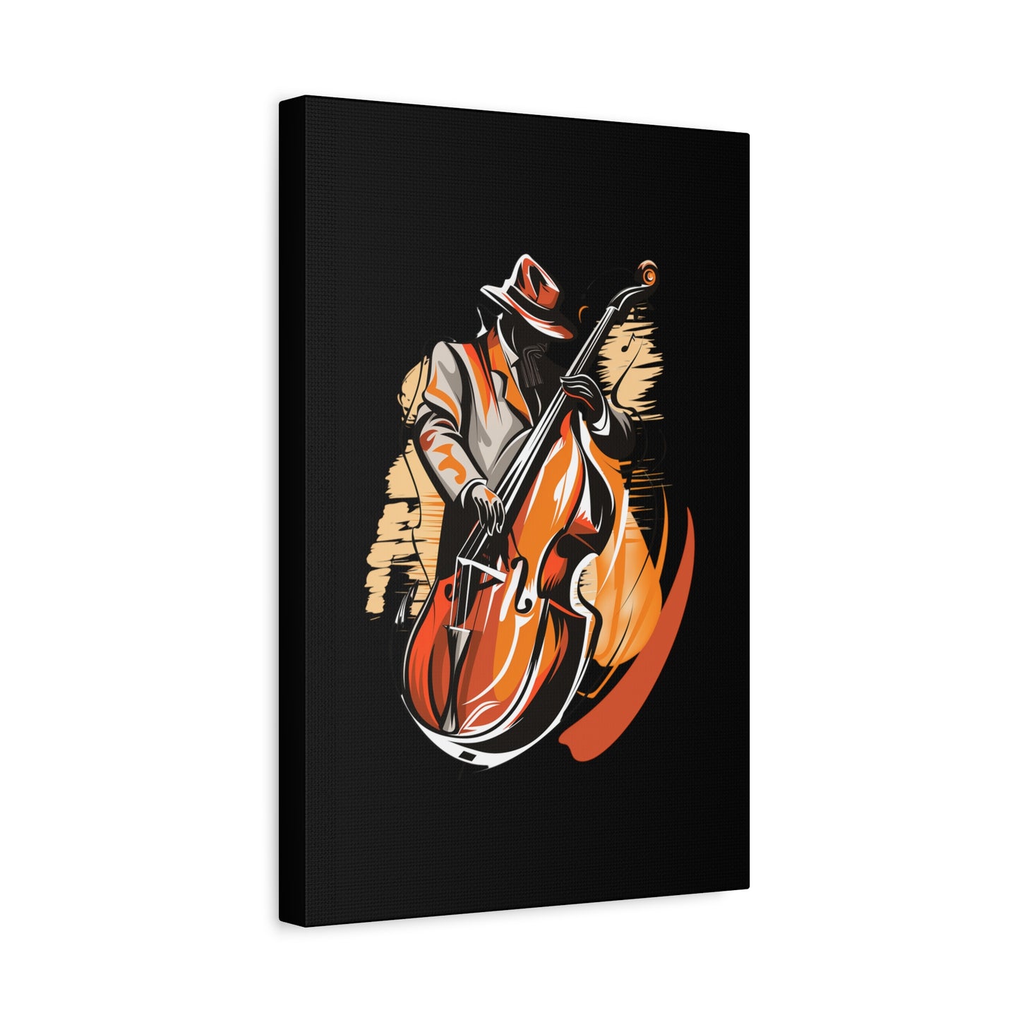 Matte Canvas, Stretched, 1.25" - Bass Player