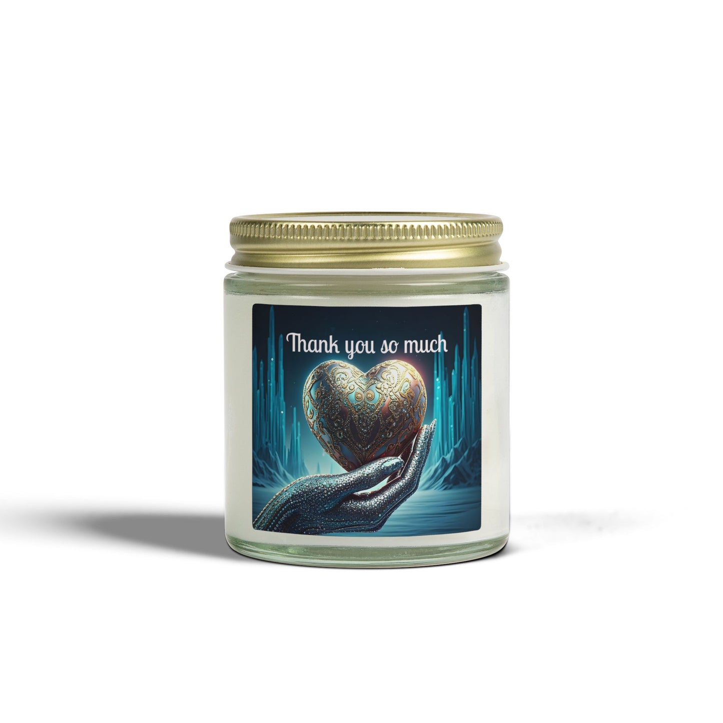 Thank You Candle — Coconut Apricot Scented Jar (4oz/9oz)