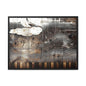 Framed Music Notes Canvas Print — Abstract Vintage Piano & Sheet Music Wall Art