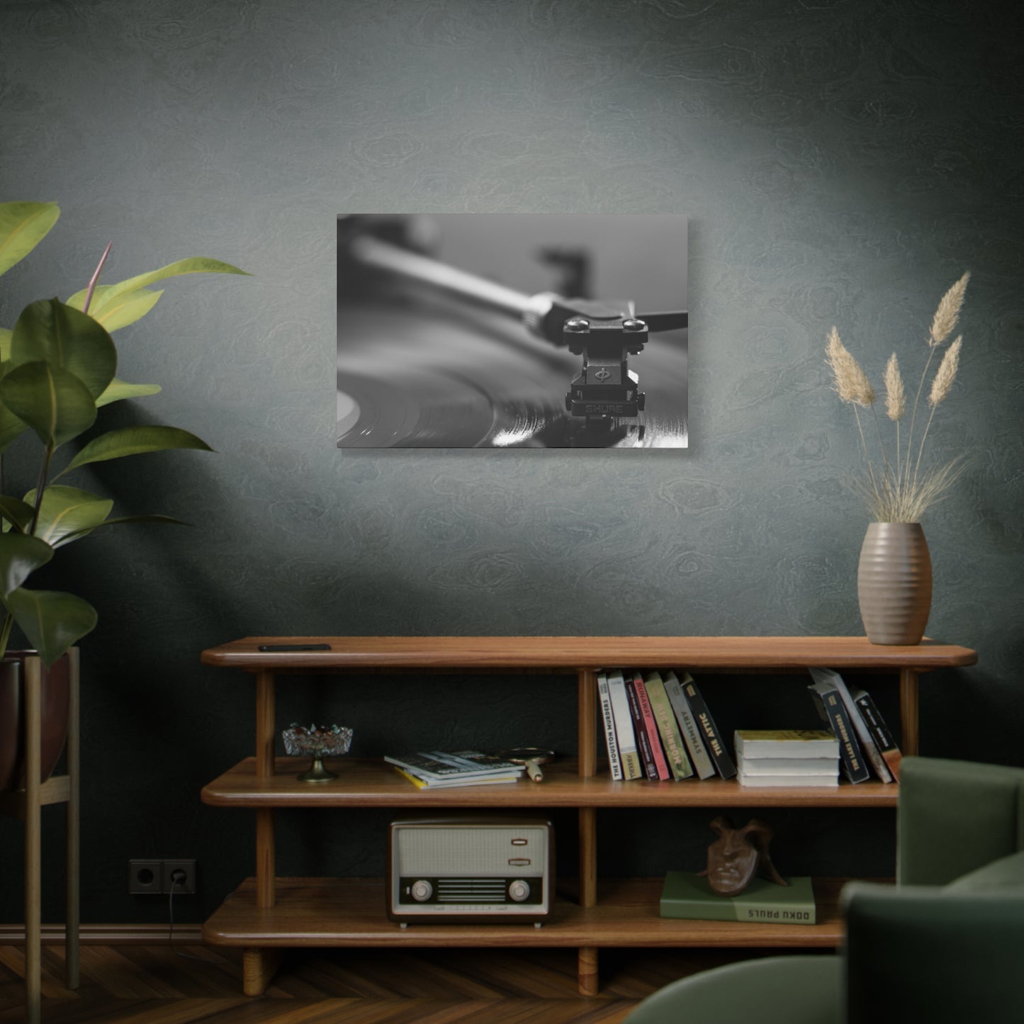 Vinyl Turntable Matte Canvas Print — Stretched 1.25" Wall Art