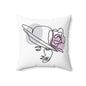 Elegant Fashion Illustration Pillow