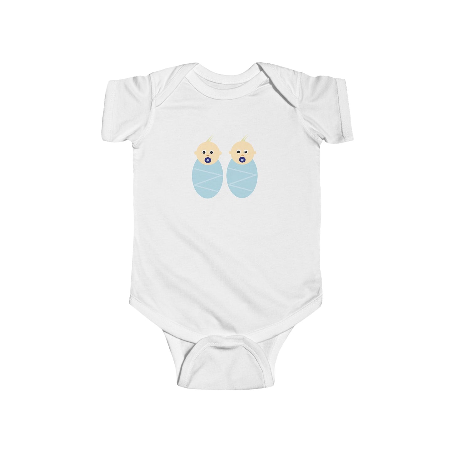 Adorable Baby Bodysuit with Cute Duck Design - Twins
