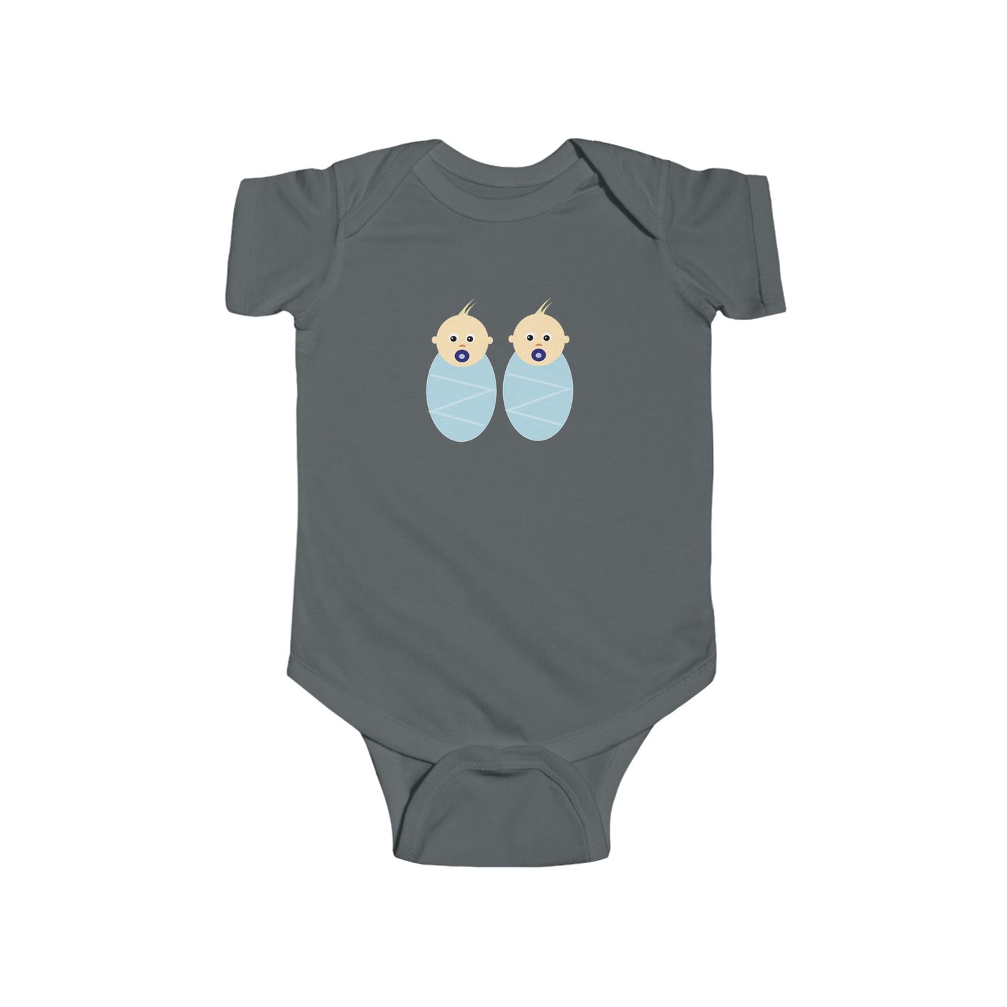 Adorable Baby Bodysuit with Cute Duck Design - Twins