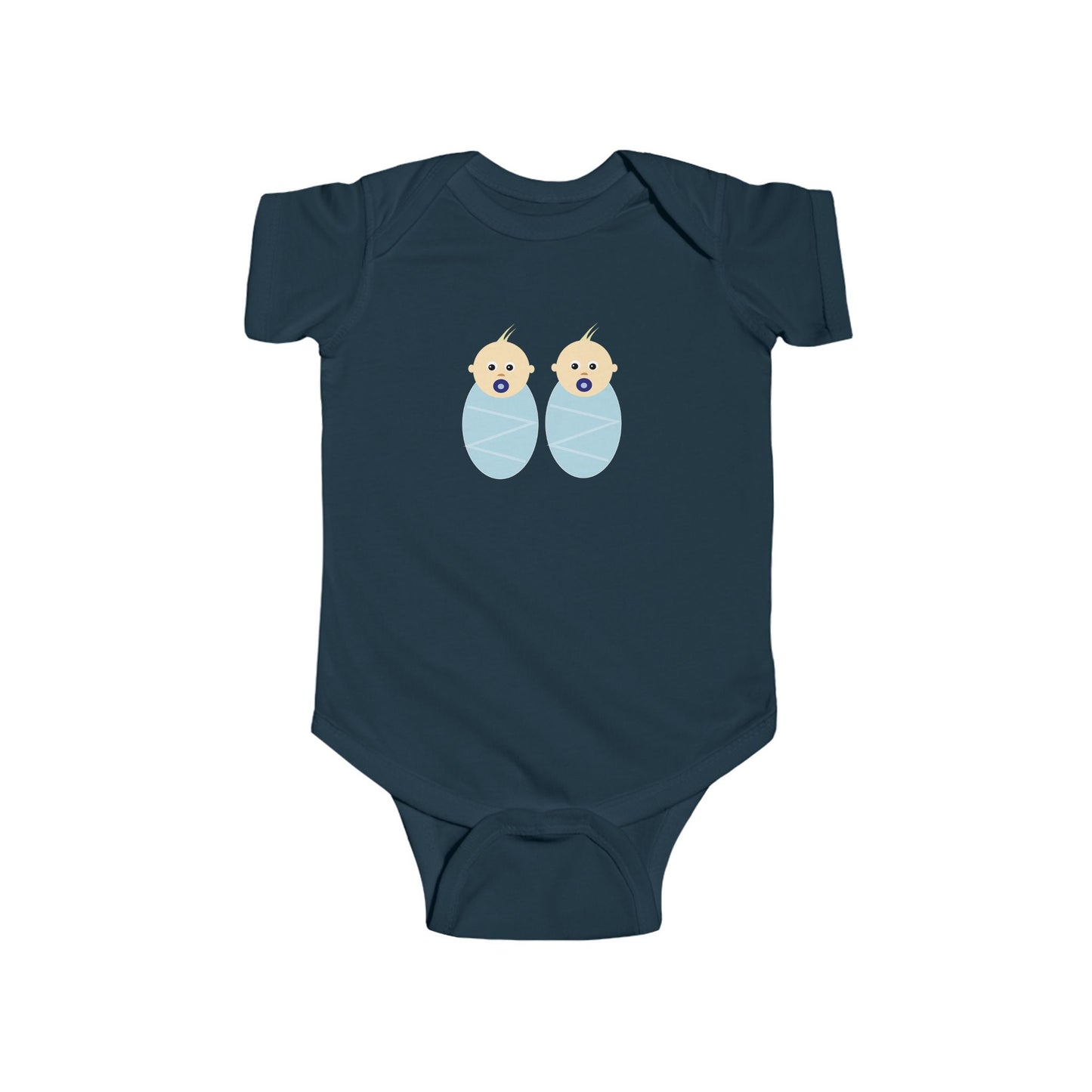 Adorable Baby Bodysuit with Cute Duck Design - Twins