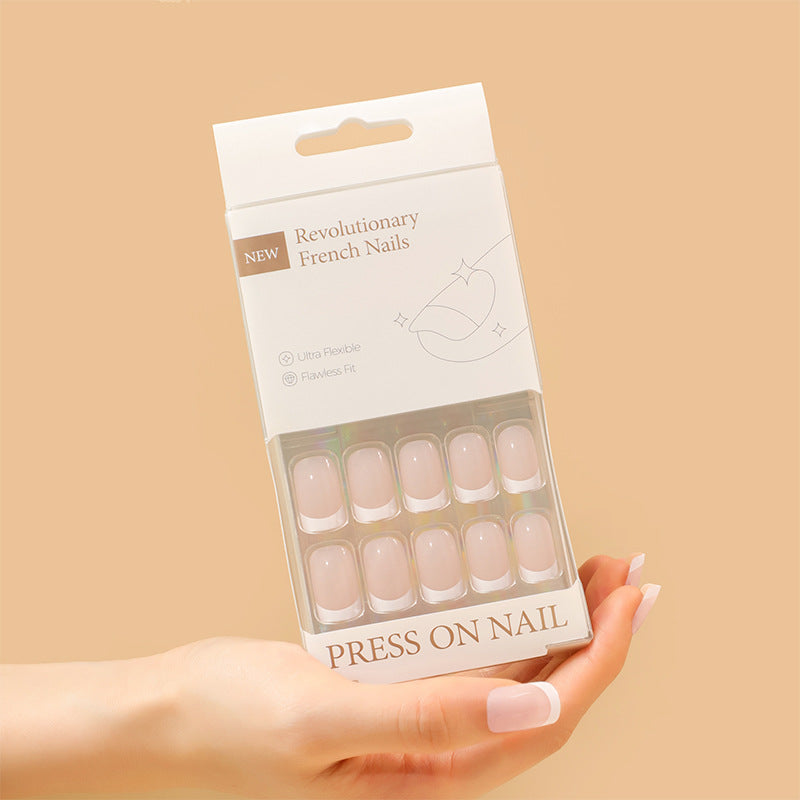 30 pcs French advanced wearing nail wide nail cross-border hot-selling nail art finished product wholesale false – Image 6