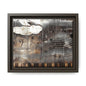 Framed Music Notes Canvas Print — Abstract Vintage Piano & Sheet Music Wall Art