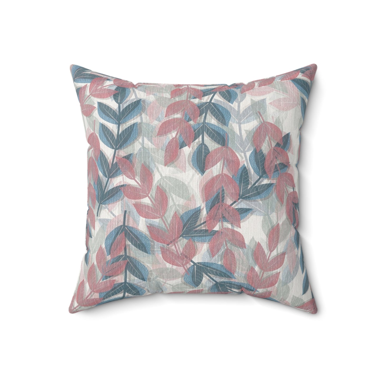 Boho Leaf Print Pillow | Cozy Decorative Cushion for Home Decor, Gift for Housewarming, Nature Lovers, Bohemian Style