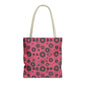 Colorful Retro Tote Bag, Stylish Beach Bag, Shopping Tote
