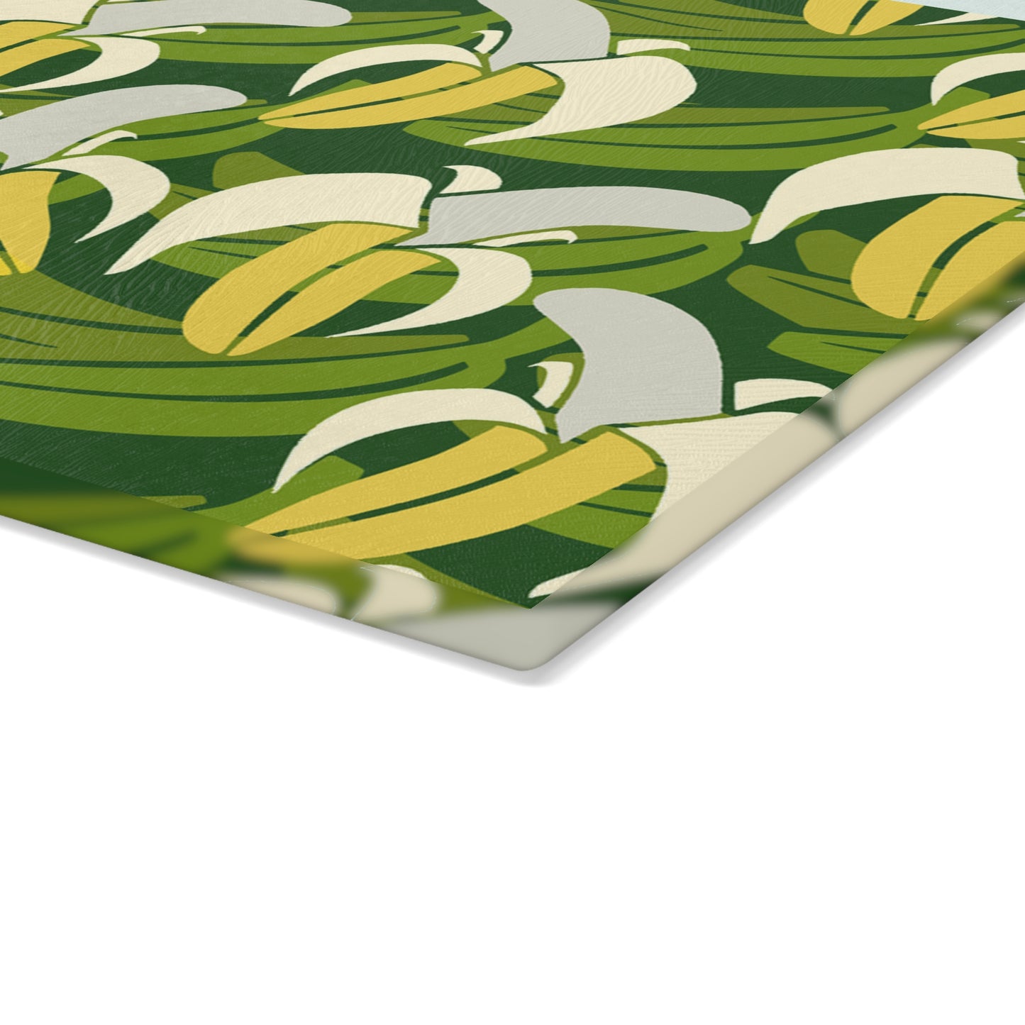 Banana Leaf Glass Cutting Board - Kitchen Decor