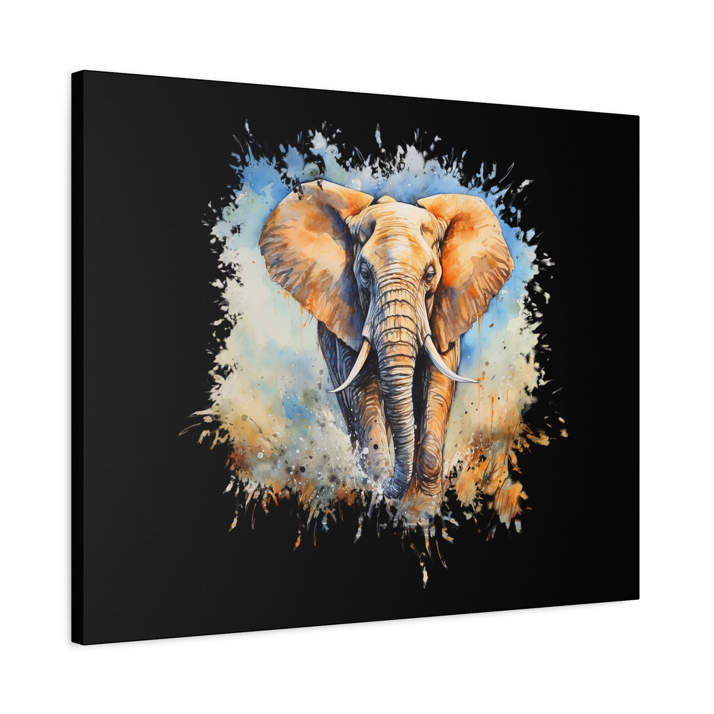 Matte Canvas, Stretched, 1.25" - Elephant