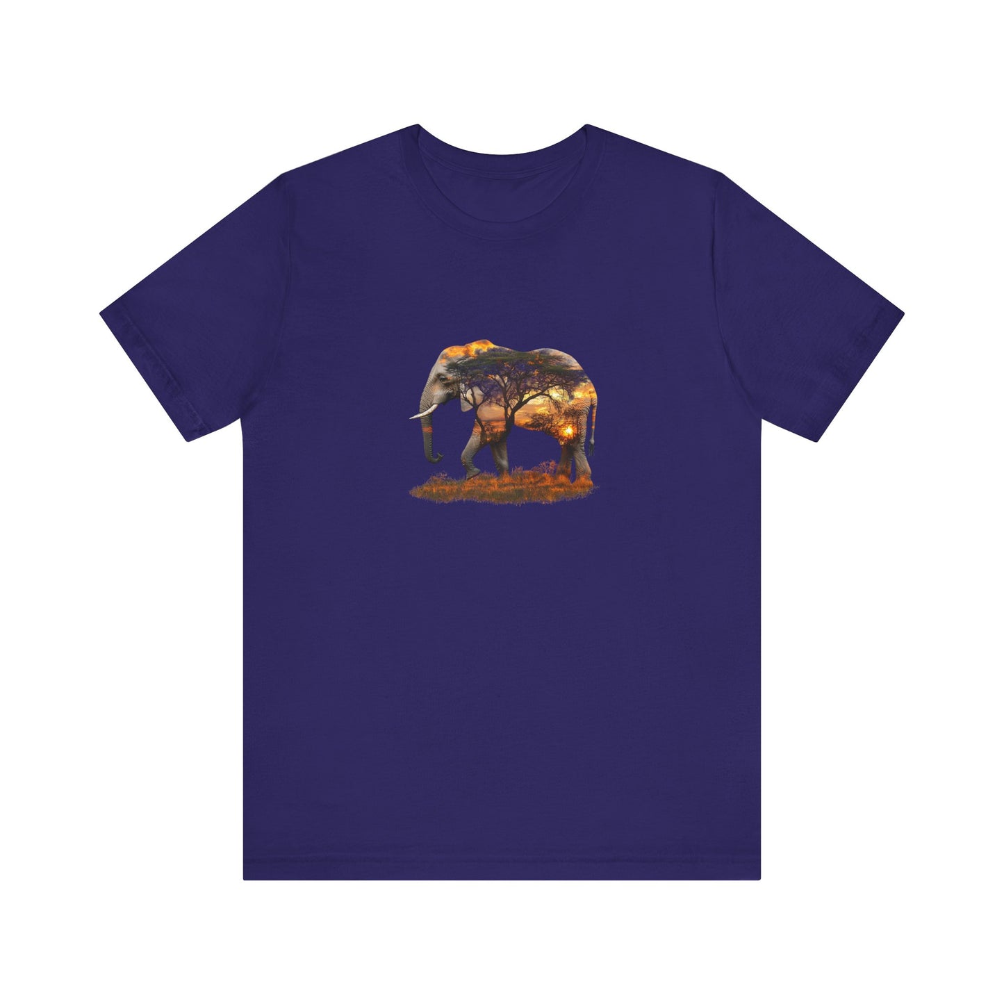 Elephant Sunset Unisex Jersey Tee